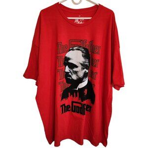 NWOT The Godfather Red Novelty Tee Shirt 100% Cotton Size 4X